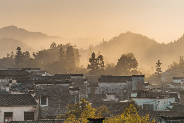 黄山中国风山水意境