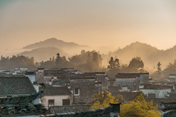 黄山中国风山水意境