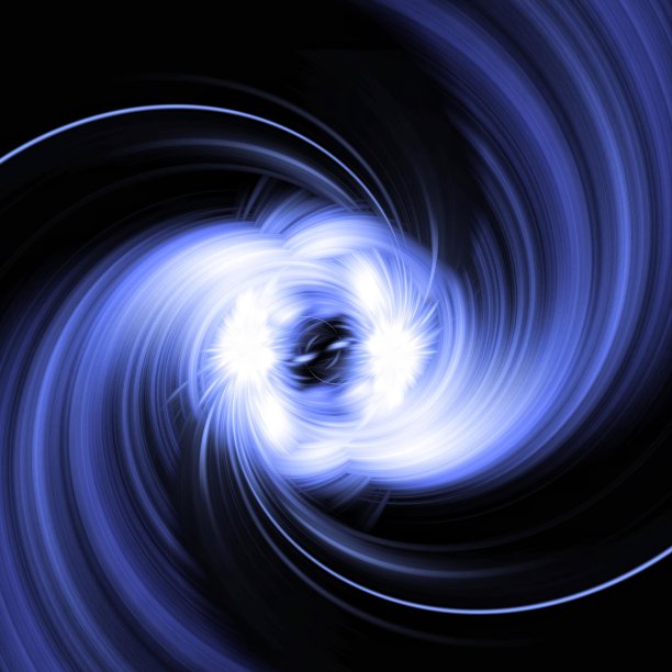神秘蓝色旋涡黑洞
