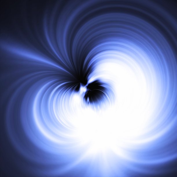 神秘蓝色旋涡黑洞