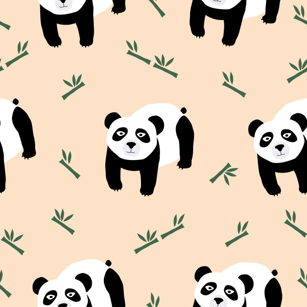 四川熊猫包装插画
