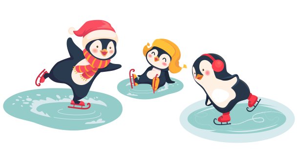 滑板企鹅