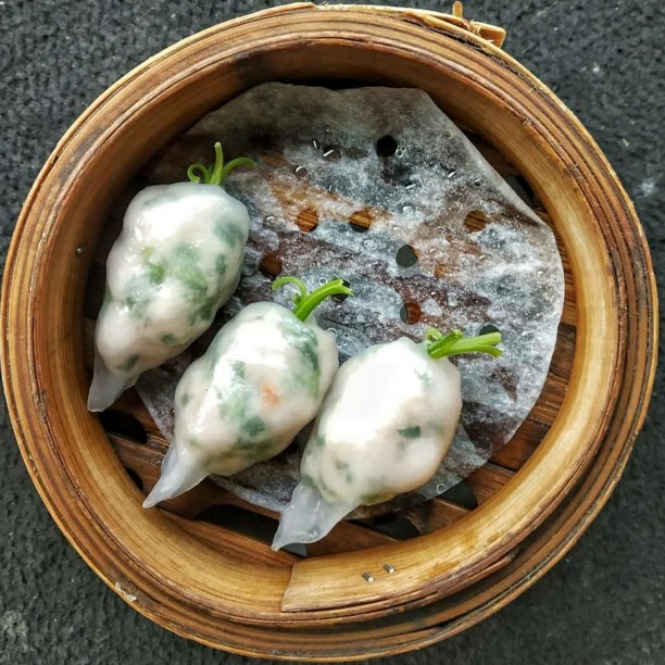 水晶水饺食材美食背景素材