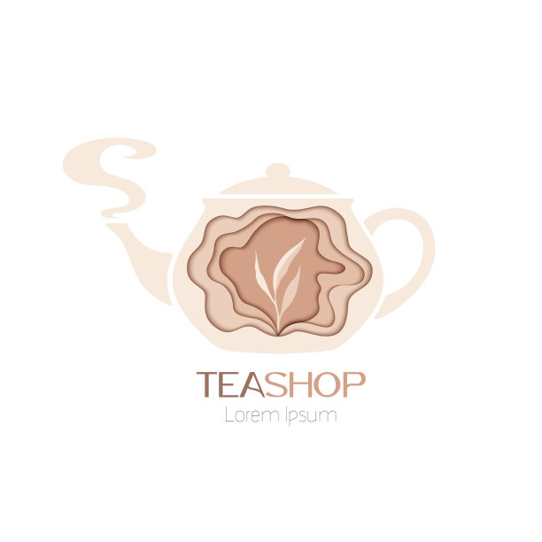 传统茶馆logo
