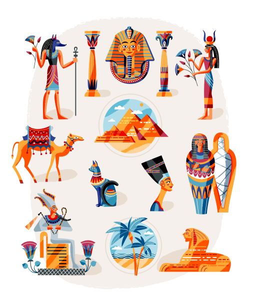 埃及金色地标设计
