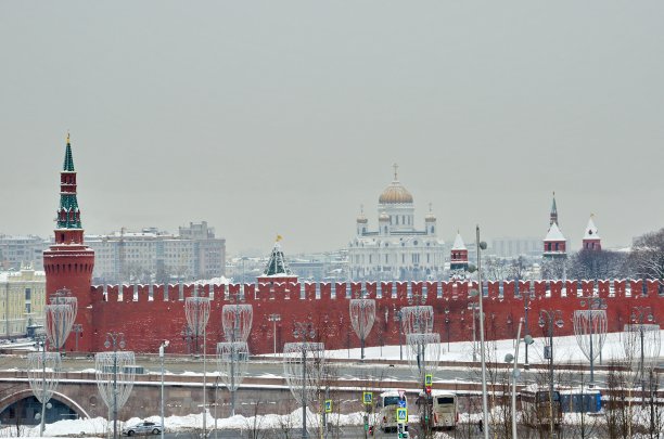 俄罗斯风格建筑 白雪