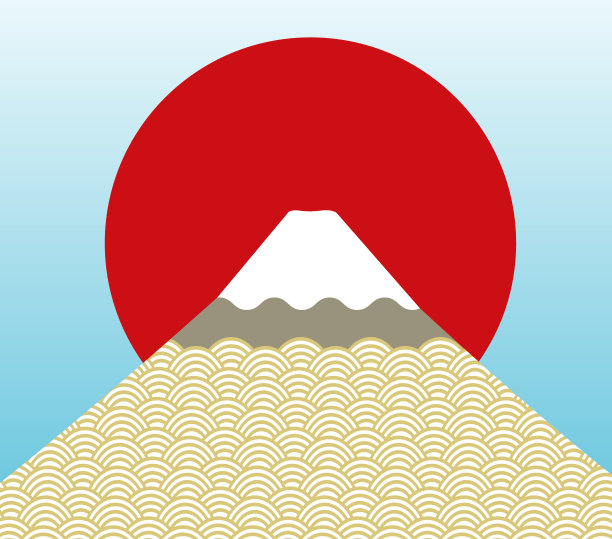 富士山火山logo
