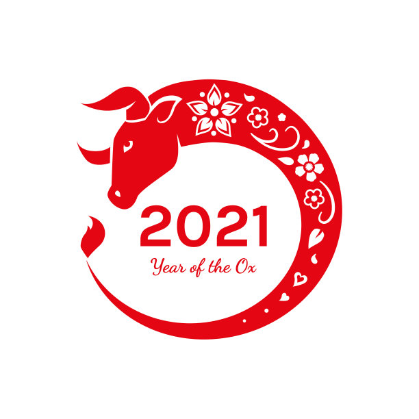 2021牛年创意图形