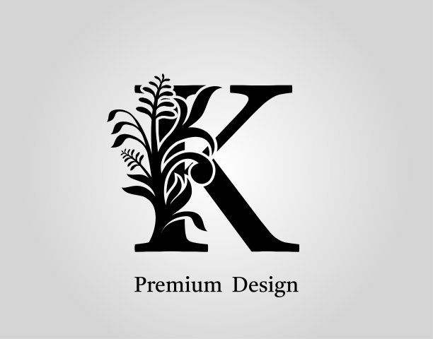 设计英文字母k图片