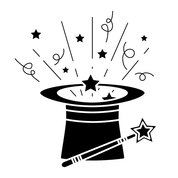 logo设计,魔法帽logo