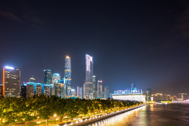 广州闹市夜景