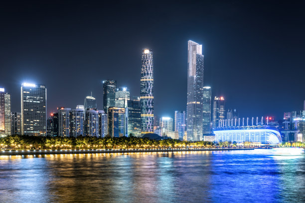 广州闹市夜景