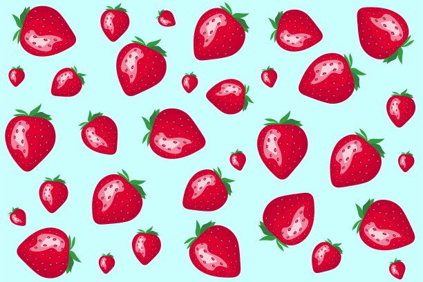 草莓包装字体