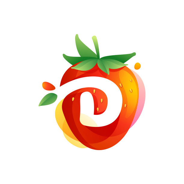 d字母logo,果汁logo