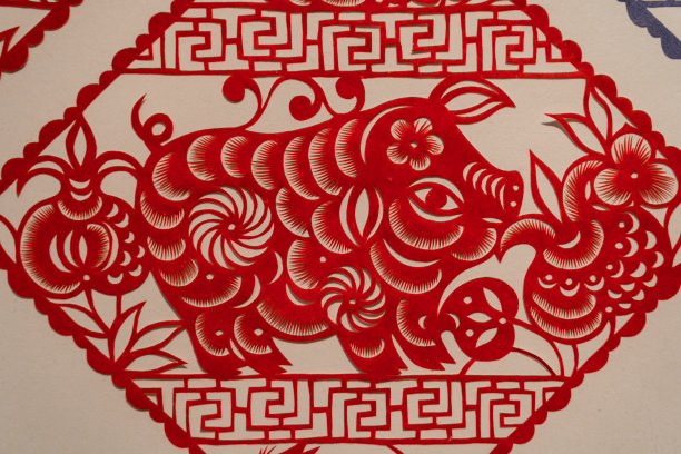  中式古典传统艺术剪纸 
