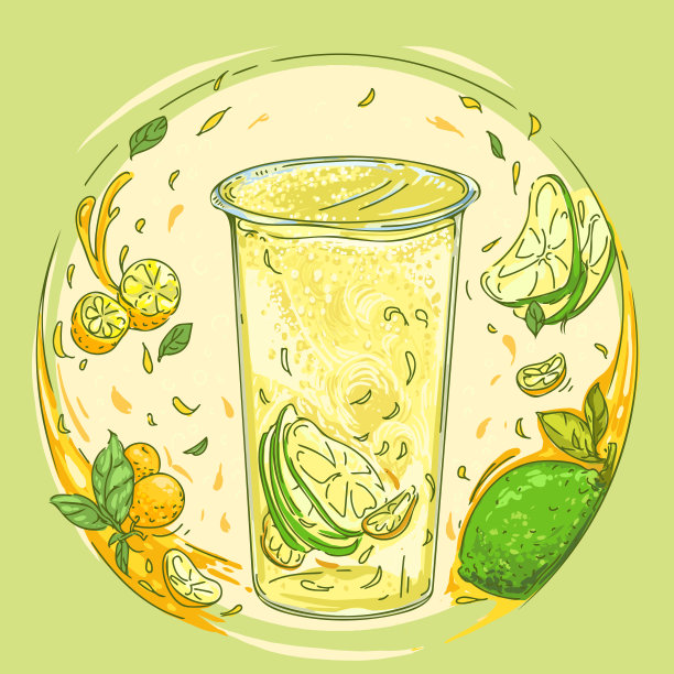 金桔柠檬绿茶