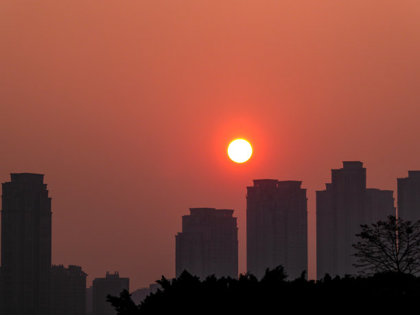 福建地标剪影天际线