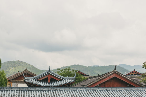 丽江市地标建筑天际线