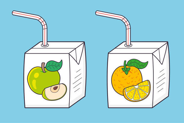 水果包装苹果汁饮品