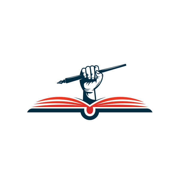 书本铅笔教育培训标志logo