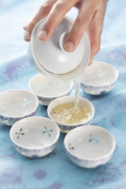 中式茶杯桌旗