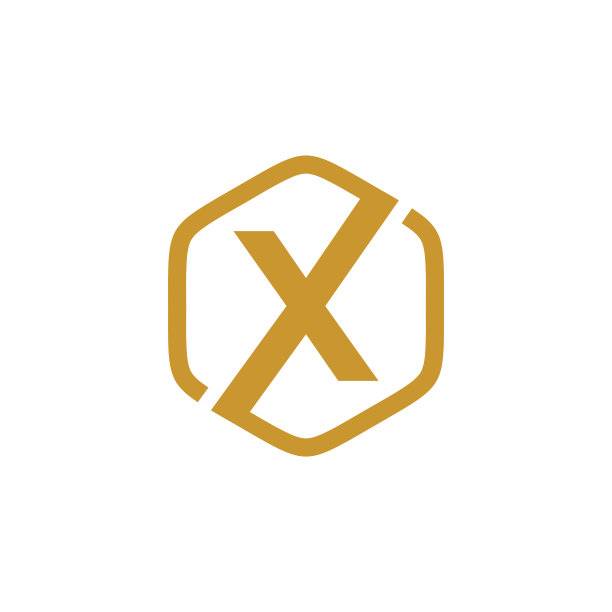 x字母六边形logo
