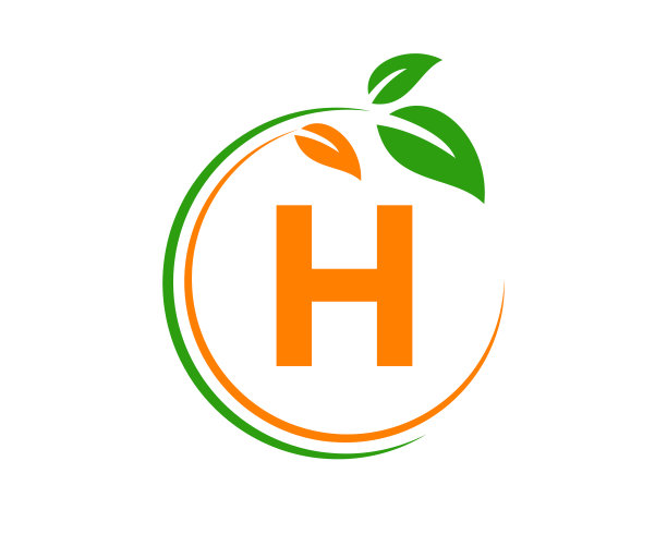 h绿叶环保生态logo