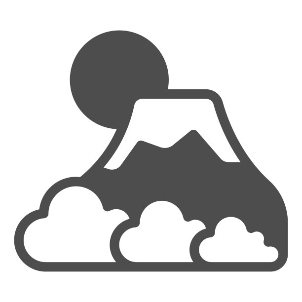 富士山火山logo