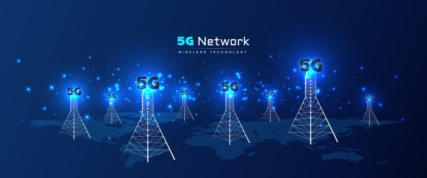 5g电信通讯高科技抽象海报设计