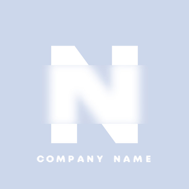 n字母电子logo