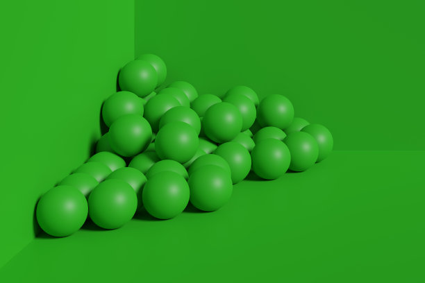 绿色抽象立体造型