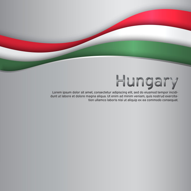 红色匈牙利旅游海报