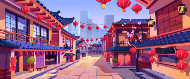 上海卡通背景