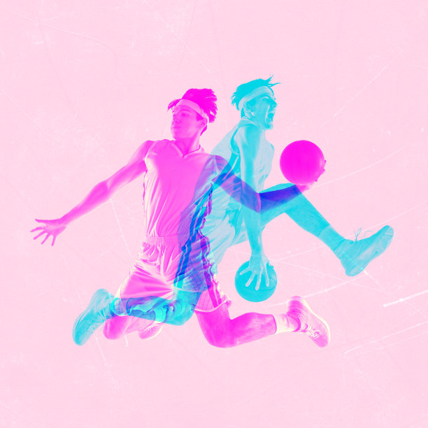 蓝色篮球比赛创意海报
