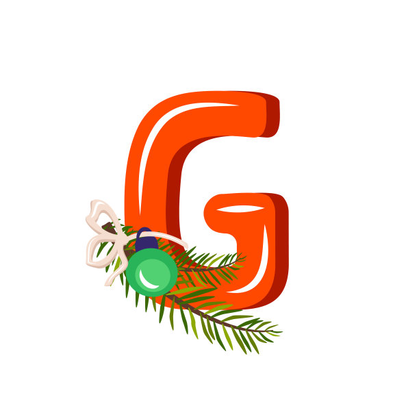 传统图案字母g,g标志设计