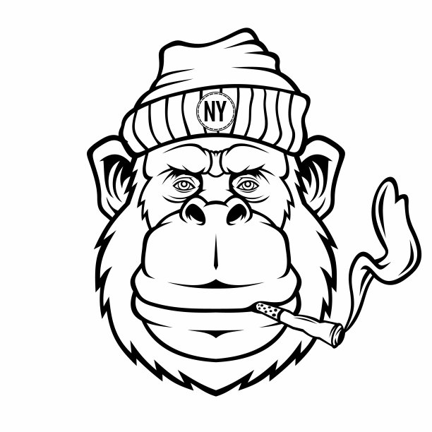 个性猴子logo