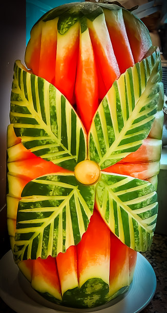 西瓜雕花美食