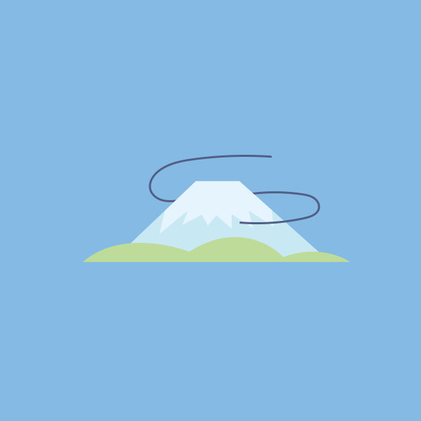 富士山火山logo