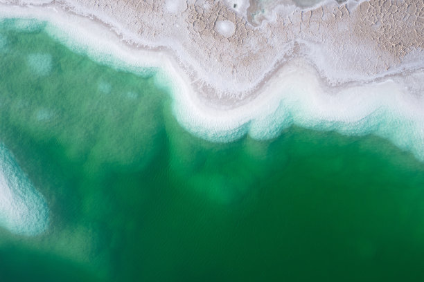 俯瞰青海湖畔