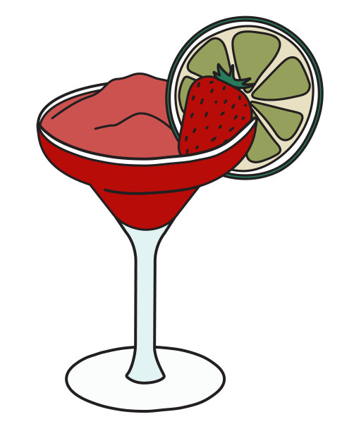 水晶草莓 酒吧海报