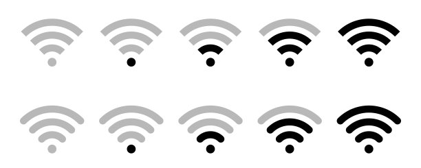 wifi 图标 信号 波浪