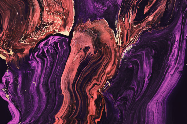 紫色时尚大理石艺术装饰画