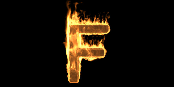 烟雾字母f