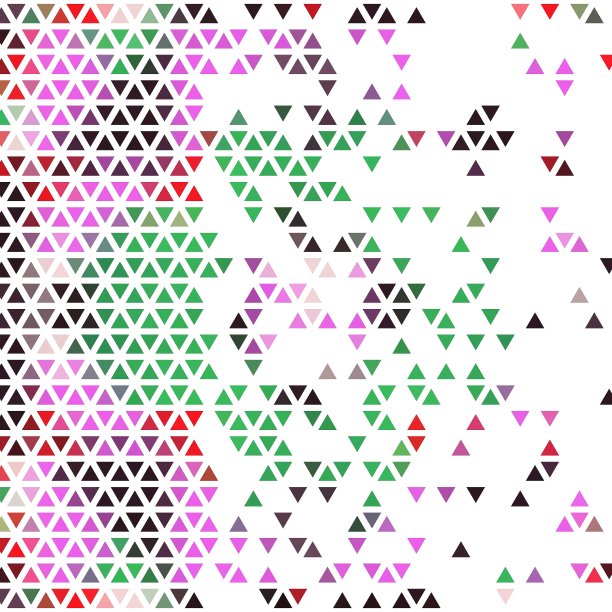 彩色多边形几何画册模板矢量素材