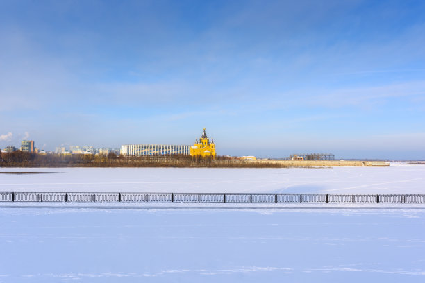 俄罗斯风格建筑 白雪