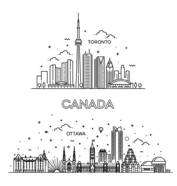 加拿大文化景点海报