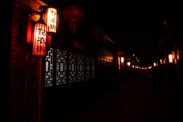 夜晚,中国文化,灯笼