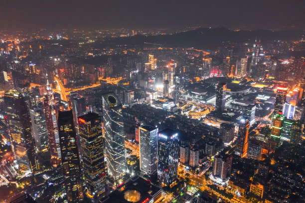 广州闹市夜景