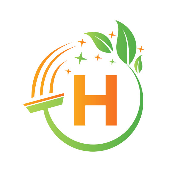 h绿叶环保生态logo