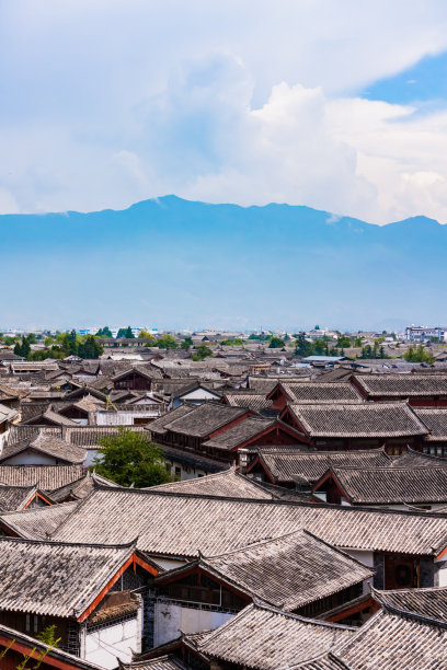 云南丽江 古镇 自然风景 